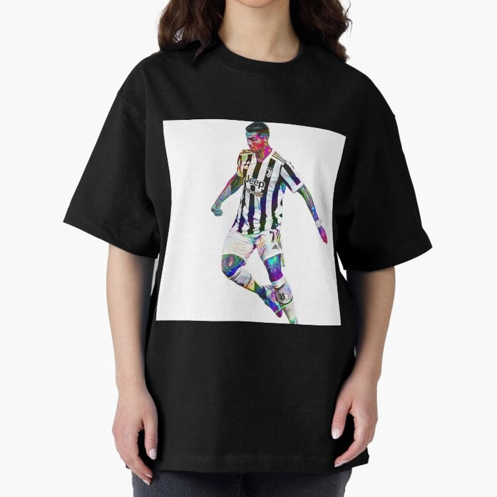 Cristiano Ronaldo art design. Cristiano Ronaldo sketch art Oversized T-Shirt Showcase Global Football Passion for FIFA World Cup 2026 Group Stage, Filled with Messi and Cristiano Ronaldo, England, Supporter Pride, Iconic Celebrations, Legendary