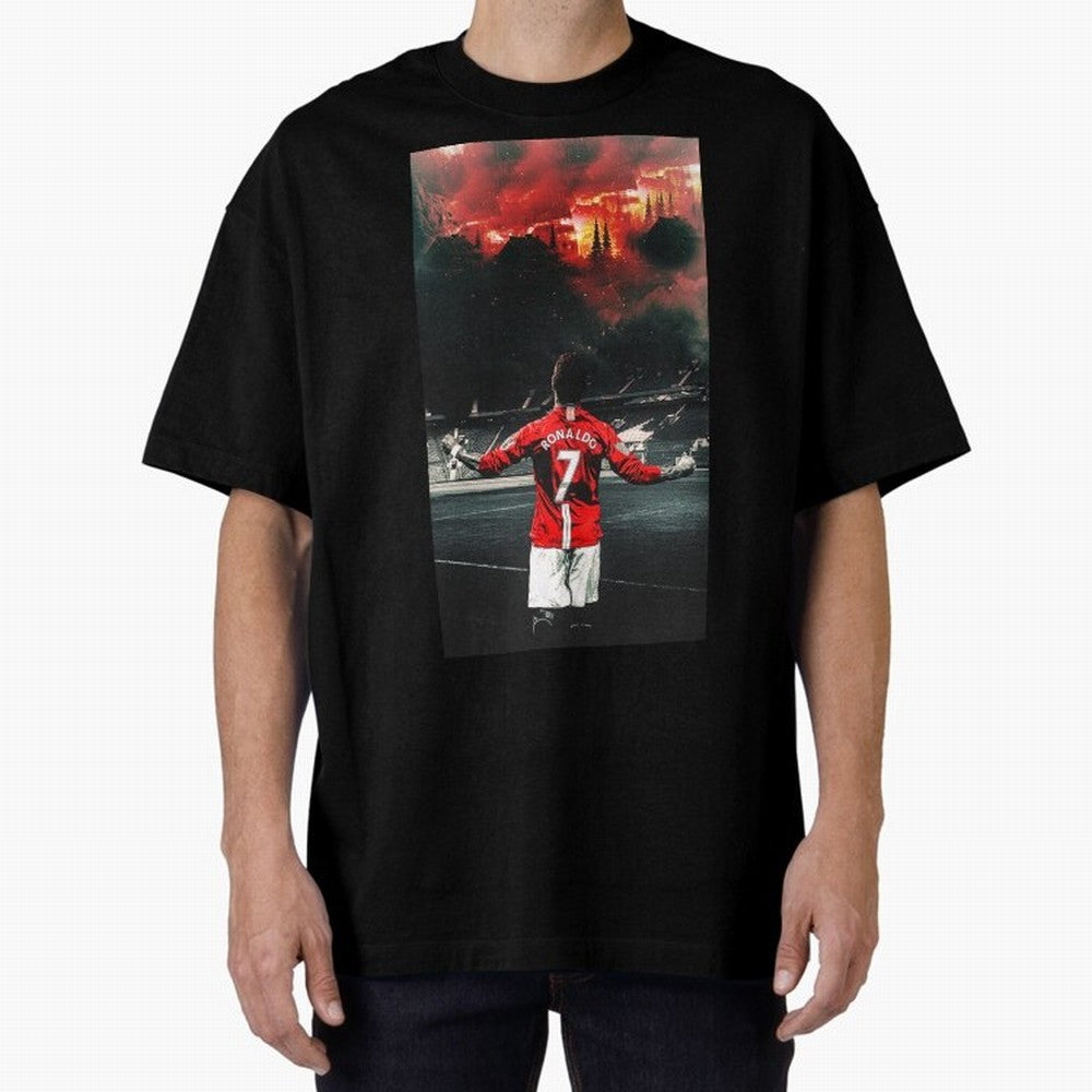 cristiano ronaldo manchester Oversized T-Shirt Represent the Passion of FIFA World Cup 2026 Group Stage Built around Neymar, Brazil Energy, Stadium Memories, Football Loyalty, International Chants and Championship Tradition; Ideal for Fans Who