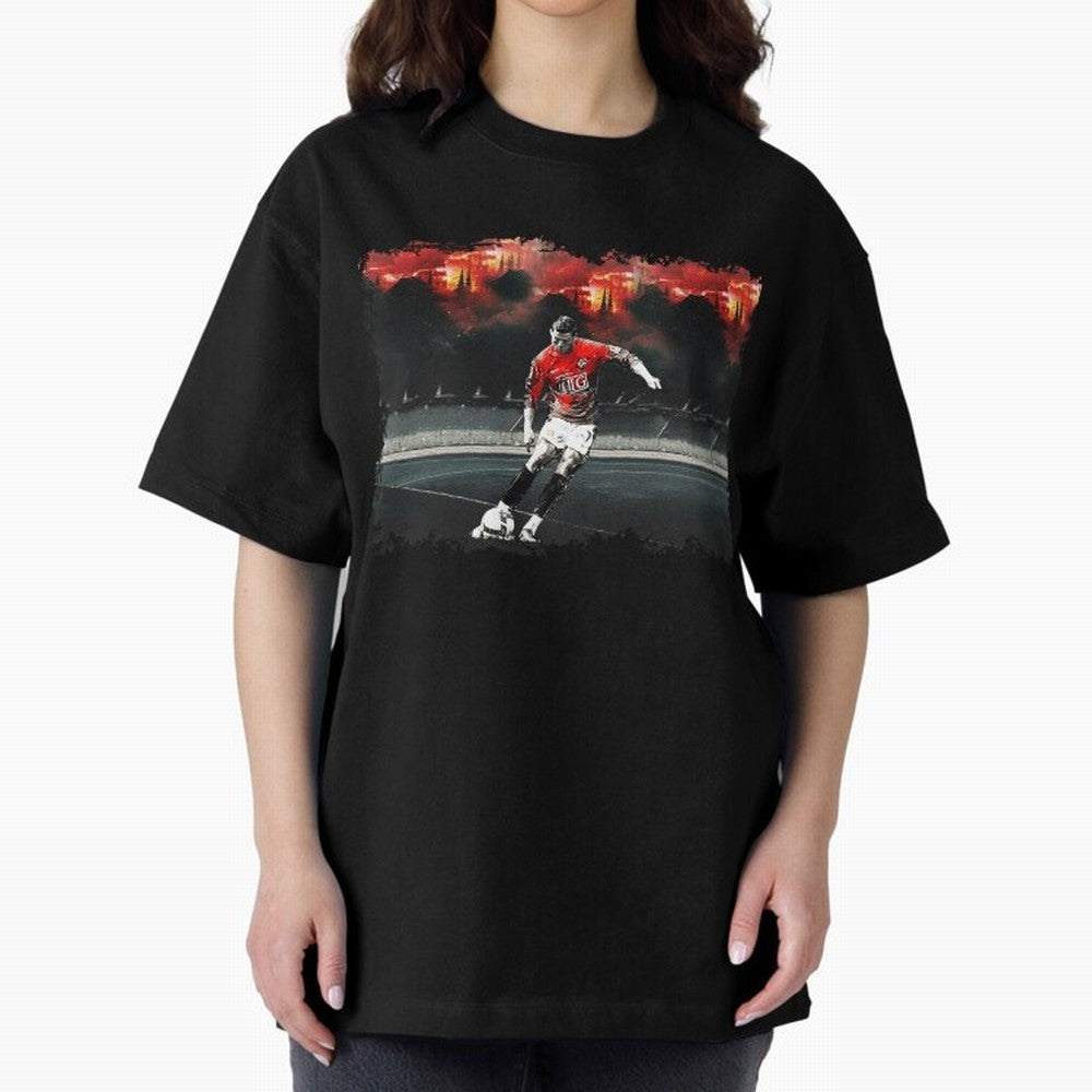 Cristiano Ronaldo 2008 Shoot 8K Oversized T-Shirt Make Your Look Match FIFA World Cup 2026 Group Stage Spirit, Inspired by Argentina, Haaland, Vintage Soccer Flavor, Modern Football Stars, National Flags and Final Night Emotion; Great for Watch