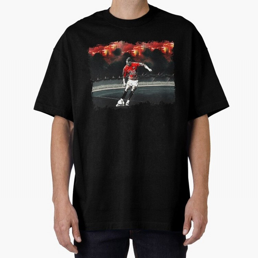 Cristiano Ronaldo 2008 Shoot 8K Oversized T-Shirt Make Your Look Match FIFA World Cup 2026 Group Stage Spirit, Inspired by Argentina, Haaland, Vintage Soccer Flavor, Modern Football Stars, National Flags and Final Night Emotion; Great for Watch