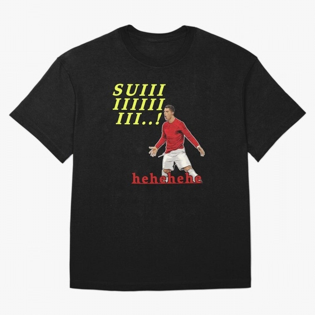 Hehehe suiii !! Cristiano ronaldo goal Oversized T-Shirt Carry the Colors and Pride of Global Football Passion for FIFA World Cup 2026 Group Stage, Centered on Messi, CR7 and Mbappe, Argentina, Vintage Soccer Flavor, Modern Football Stars, National