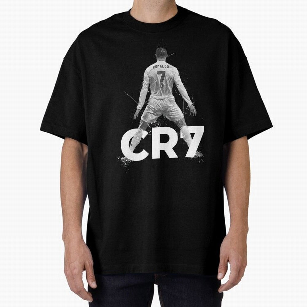 Cristiano Ronaldo Oversized T-Shirt Refresh FIFA World Cup 2026 USA Canada Mexico for Fans of CR7 and France and Portugal, Bringing Champion Mindset, Group Stage Buzz, Knockout Tension and Passionate Fan Culture; Ideal for Fans Who Follow Messi,
