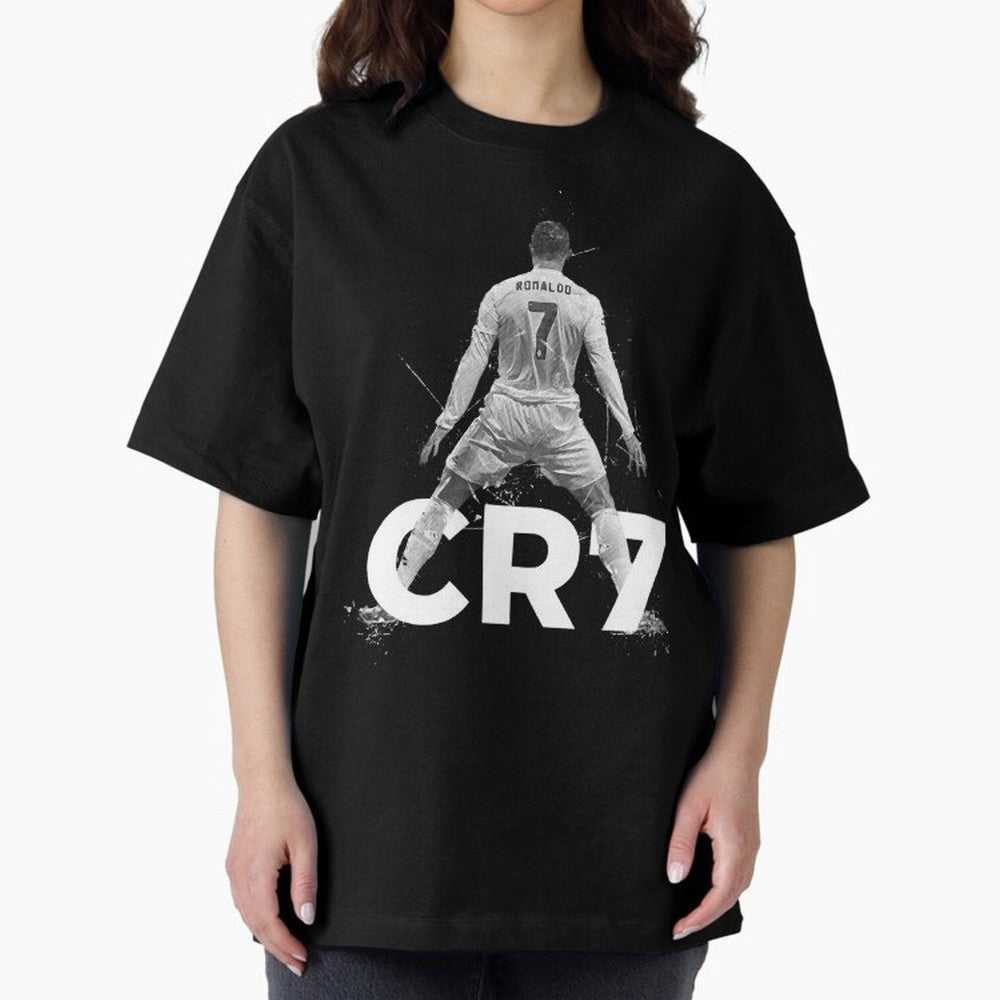Cristiano Ronaldo Oversized T-Shirt Refresh FIFA World Cup 2026 USA Canada Mexico for Fans of CR7 and France and Portugal, Bringing Champion Mindset, Group Stage Buzz, Knockout Tension and Passionate Fan Culture; Ideal for Fans Who Follow Messi,