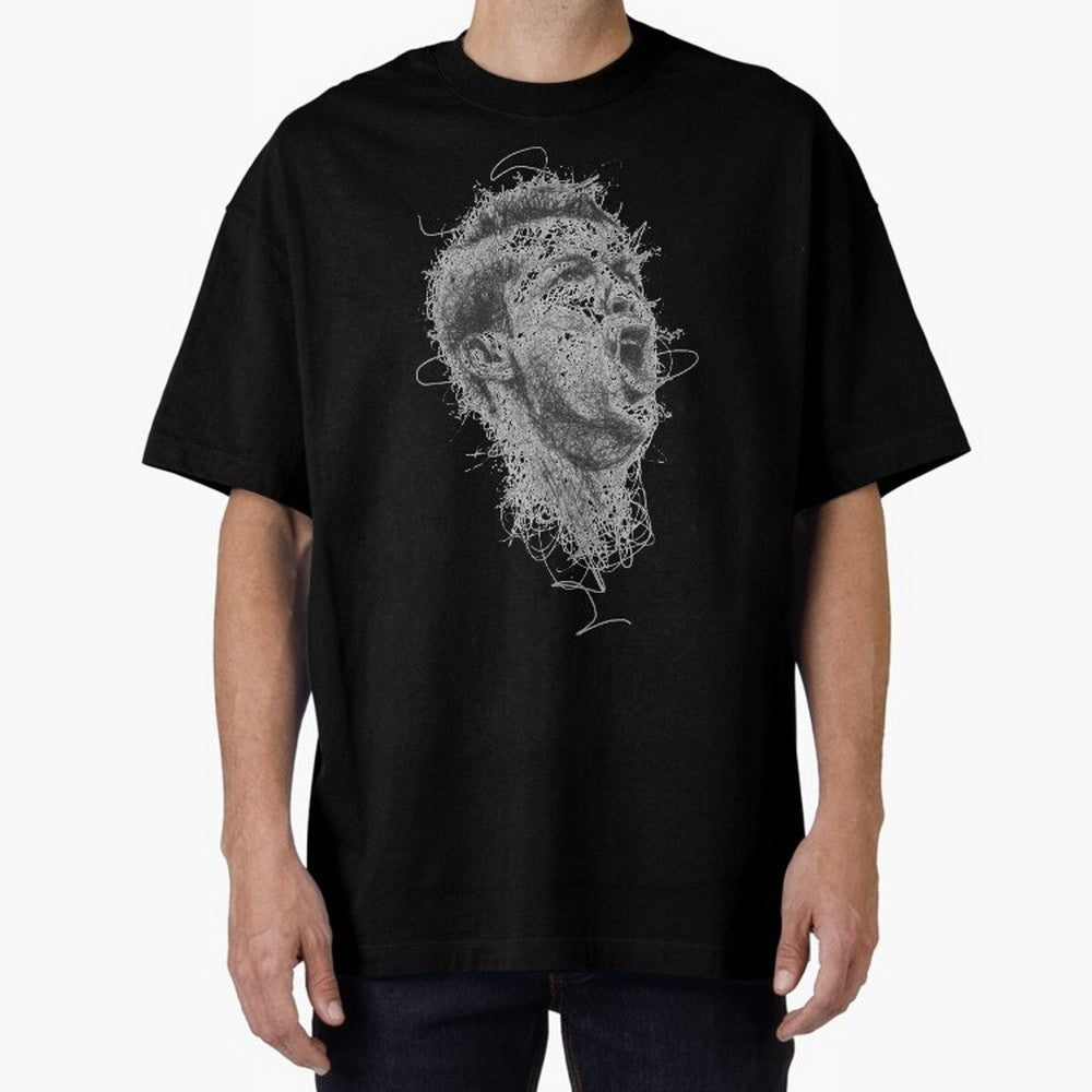 Painting Ronaldo Art Oversized T-Shirt Celebrate Soccer Greatness during FIFA World Cup 2026 Featuring Neymar, Brazil, Portugal and Argentina Energy, Global Supporter Spirit, Legendary Goals, National Colors and Tournament Celebration; Made for