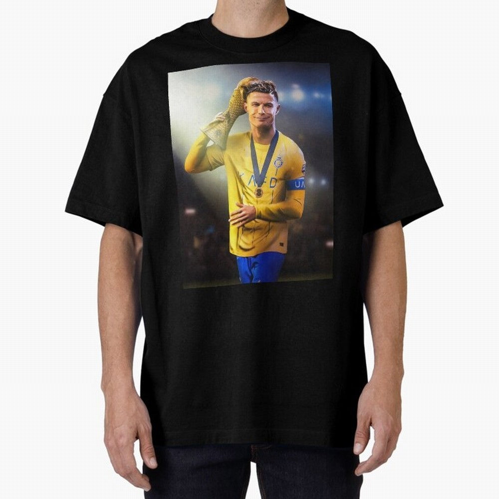 Cristiano Ronaldo Oversized T-Shirt Feel FIFA World Cup 2026 Group Stage for Fans of Mbappe and Neymar and Germany, Bringing Worldwide Fan Energy, Dramatic Goals, Stadium Lights and Championship Celebrations; Perfect for Supporters Who Want Bold