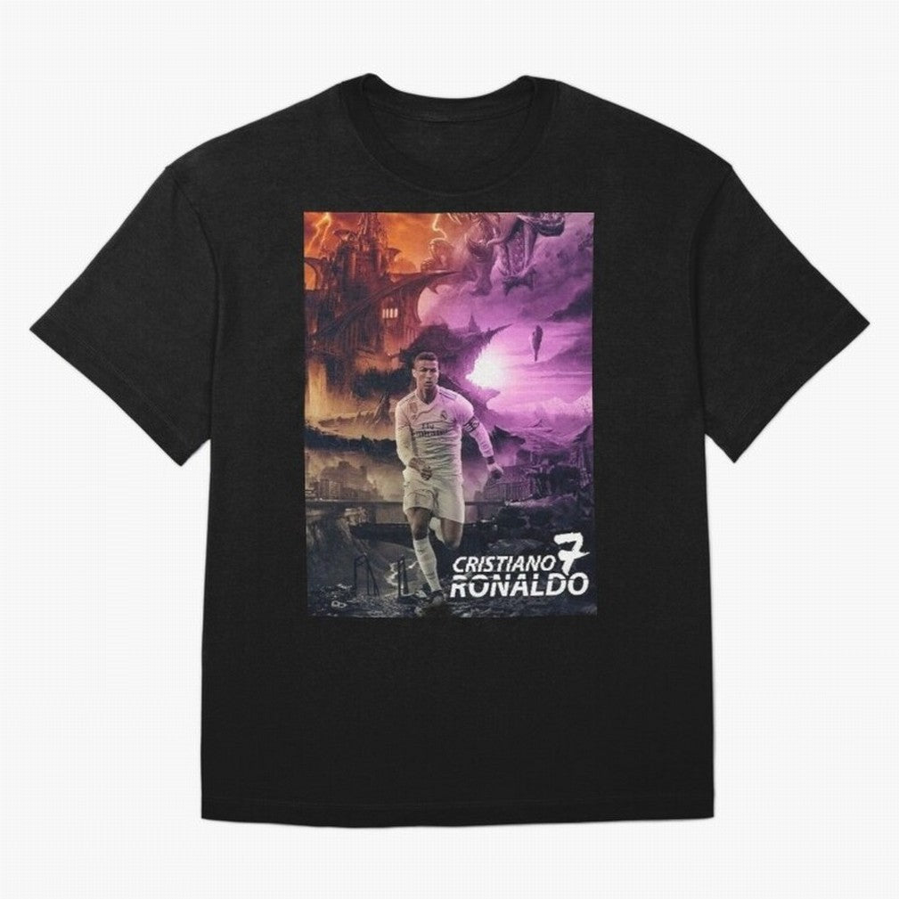 Cristiano Ronaldo | CR7 Design Oversized T-Shirt Celebrate Football Heritage in Match Day Hype around FIFA World Cup 2026 Group Stage, Cristiano Ronaldo, Haaland and CR7, Spain, Game Day Rituals, Football Legends, Country Pride and the Road to the