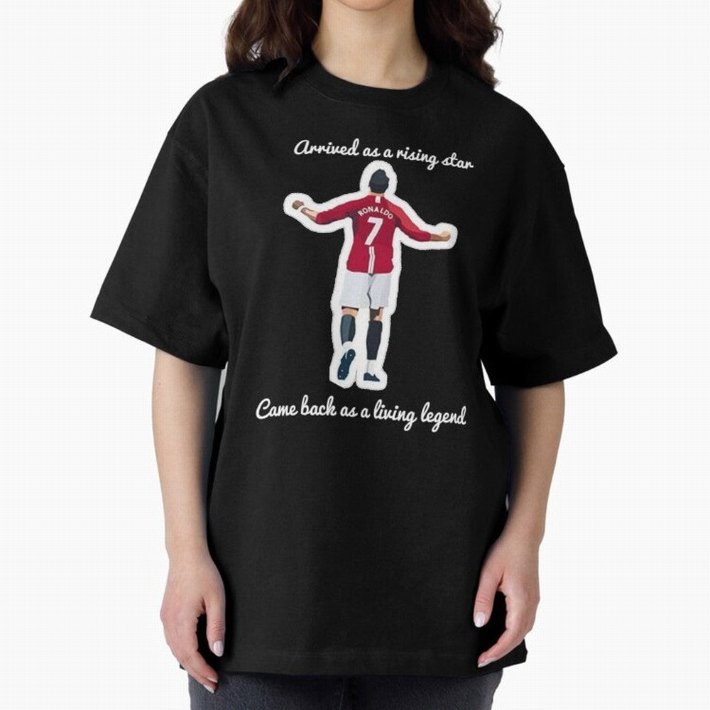 Cristiano Ronaldo Manchester United Siu Siuuu MUFC Oversized T-Shirt Bring a Vintage Feel to FIFA World Cup 2026 Group Stage Inspired by Cristiano Ronaldo, Haaland and CR7, Germany Energy, Football History, Final Match Energy, Crowd Noise and Once