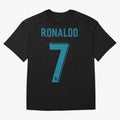 Cristiano Ronaldo 2018 Oversized T-Shirt Celebrate Global Passion for FIFA World Cup 2026 USA Canada Mexico for Fans of Haaland and Mbappe and Germany, Bringing Champion Mindset, Group Stage Buzz, Knockout Tension and Passionate Fan Culture; Great