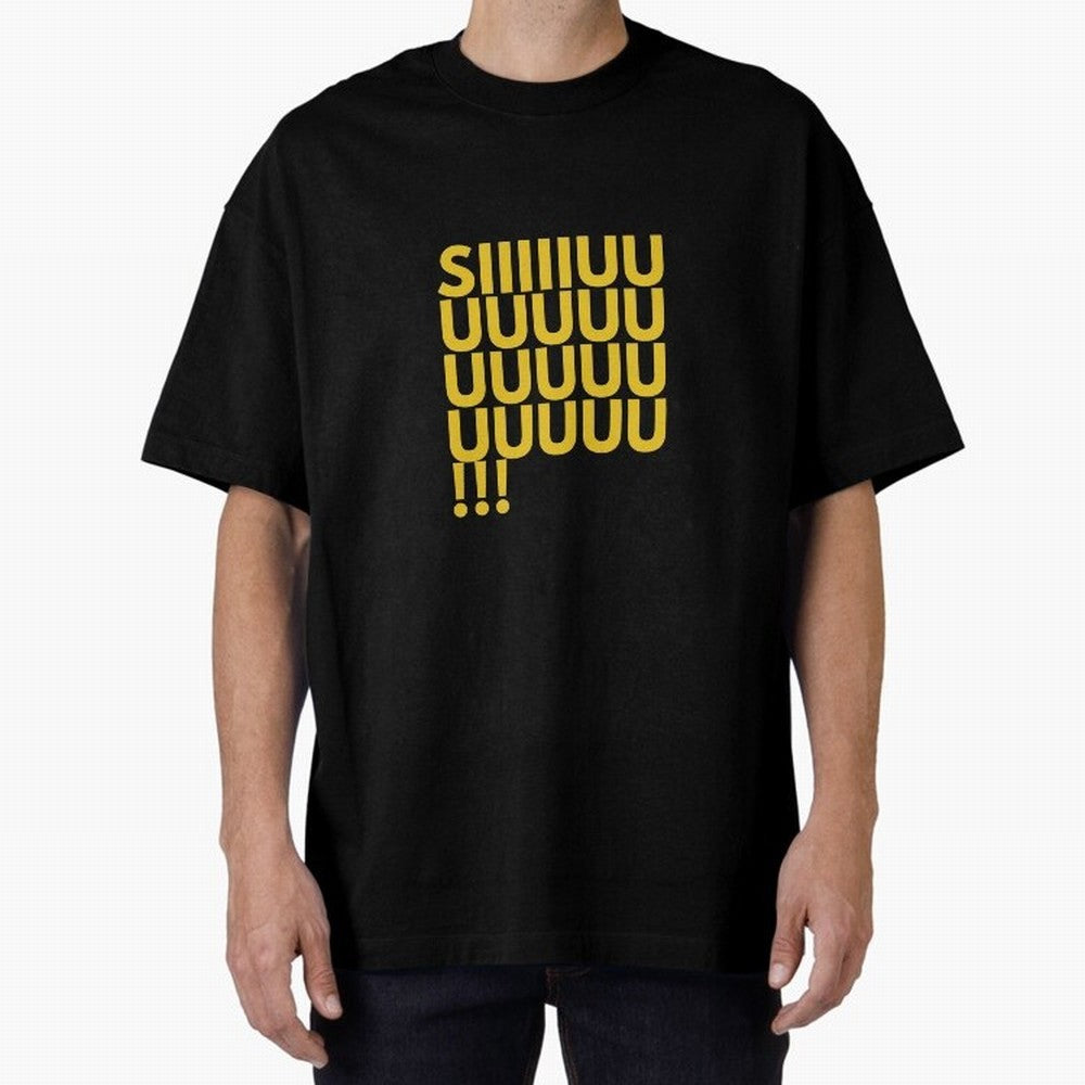 Cristiano Ronaldo Siuuu Oversized T-Shirt Share FIFA World Cup 2026 Spirit, Inspired by Argentina and Brazil, Messi and Cristiano Ronaldo, Goal Celebration Energy, Supporter Heritage, Football Icons and Worldwide Tournament Joy; Built for