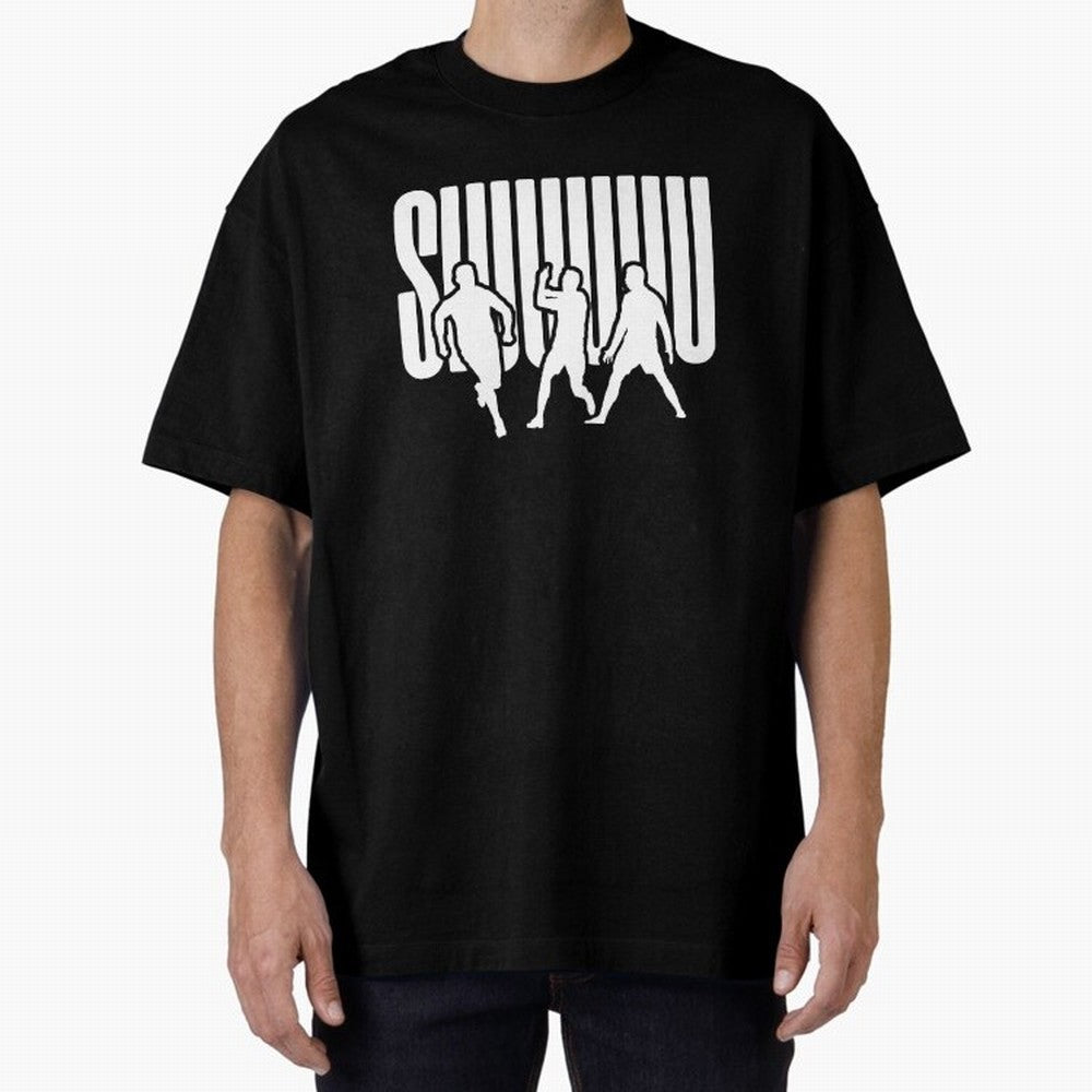 Siuuu Cristiano ronaldo suiii Oversized T-Shirt Treasure Global Football Passion for FIFA World Cup 2026 Group Stage, Featuring Mbappe and Neymar, Portugal, Supporter Pride, Iconic Celebrations, Legendary Names and Global Match Day Energy; Great