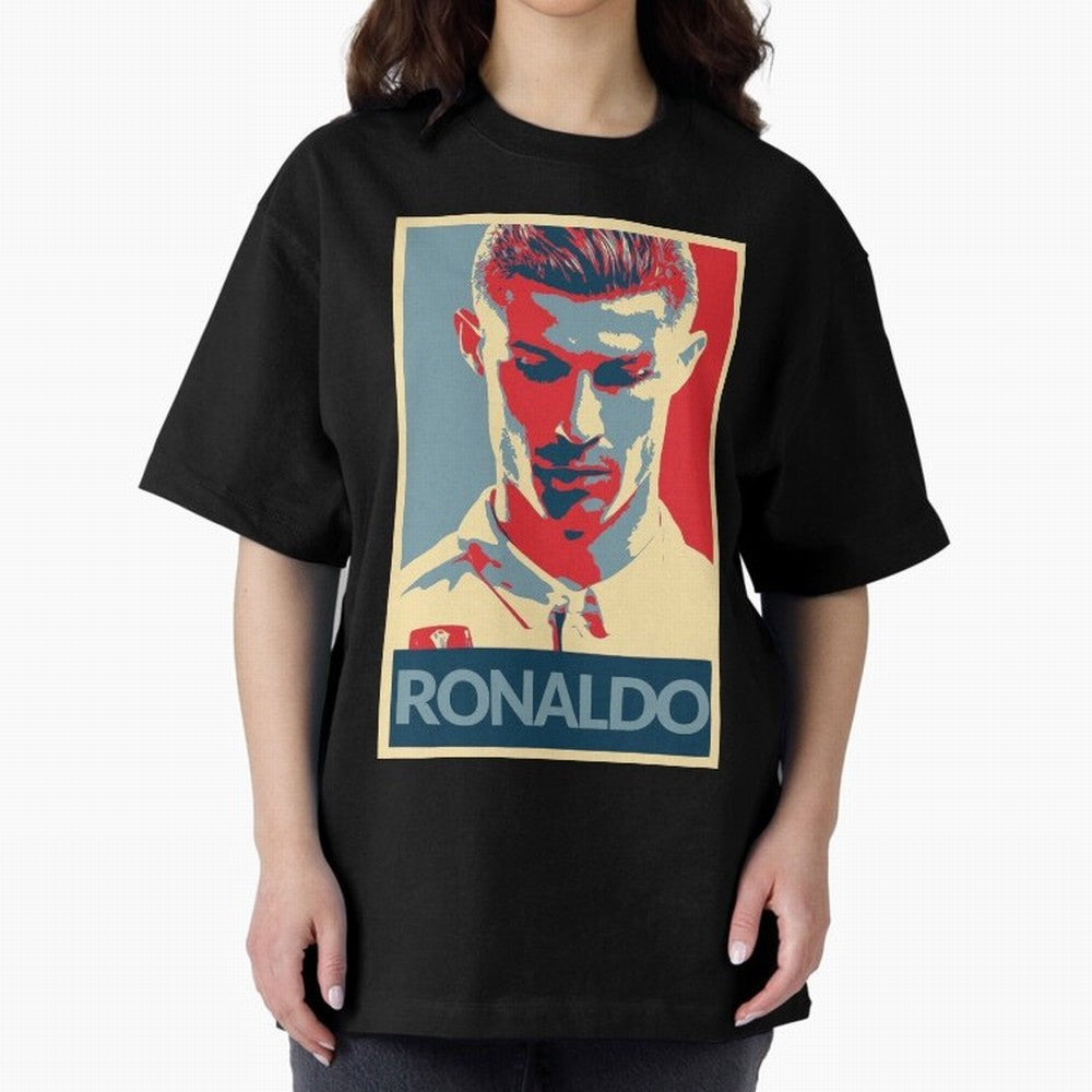 Cristiano Ronaldo Oversized T-Shirt Bring Match Day Fire to FIFA World Cup 2026 USA Canada Mexico for Fans of Haaland and Brazil, Bringing Classic Soccer Heritage, Championship Pressure, Fan Loyalty and International Pride; Created for Match Day