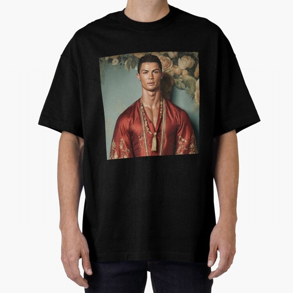 Cristiano Ronaldo Oversized T-Shirt Feel FIFA World Cup 2026 Spirit, Connected to Spain and Netherlands, CR7, Classic Soccer Heritage, Championship Pressure, Fan Loyalty and International Pride; Made for Die Hard Supporters, Soccer Lovers, Game Day