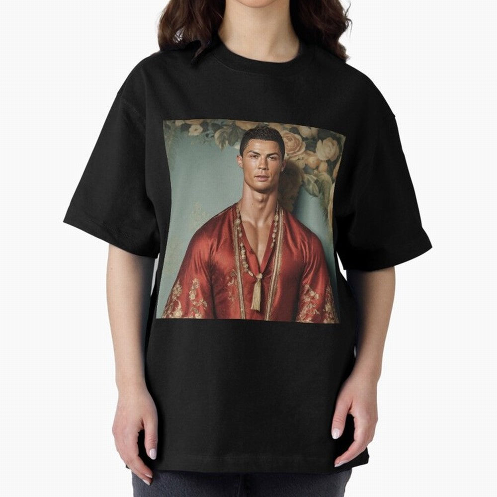 Cristiano Ronaldo Oversized T-Shirt Feel FIFA World Cup 2026 Spirit, Connected to Spain and Netherlands, CR7, Classic Soccer Heritage, Championship Pressure, Fan Loyalty and International Pride; Made for Die Hard Supporters, Soccer Lovers, Game Day