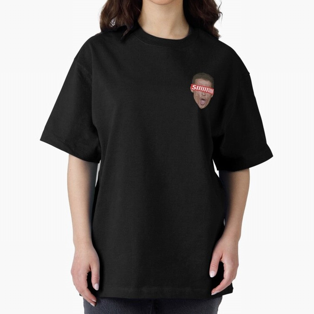 SIIII - Cristiano Ronaldo - Floating Head Oversized T-Shirt Back the Journey through the FIFA World Cup 2026 USA Canada Mexico Journey through Messi and Cristiano Ronaldo Highlights, Spain Pride, Retro Football Energy, Iconic Rivalries, Trophy