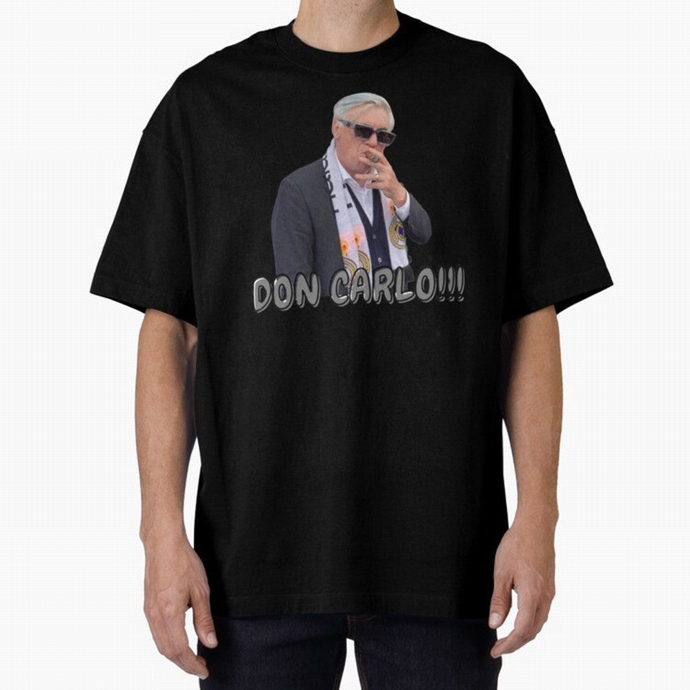 Don Carlo Ancelotti Oversized T-Shirt Cheer through Every Moment of FIFA World Cup 2026 Group Stage Spirit, Featuring Netherlands, Messi, CR7 and Mbappe, Championship Spirit, Famous Goals, Roaring Crowds and International Football Unity; Ideal for