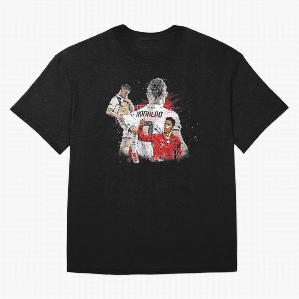 Cristiano Ronaldo Cristiano Ronaldo Oversized T-Shirt Honor the Football Icons of Match Day Hype around FIFA World Cup 2026 USA Canada Mexico, Haaland, Brazil, Football Festival Excitement, Trophy Ambitions, Country Rivalries and Star Player Buzz;