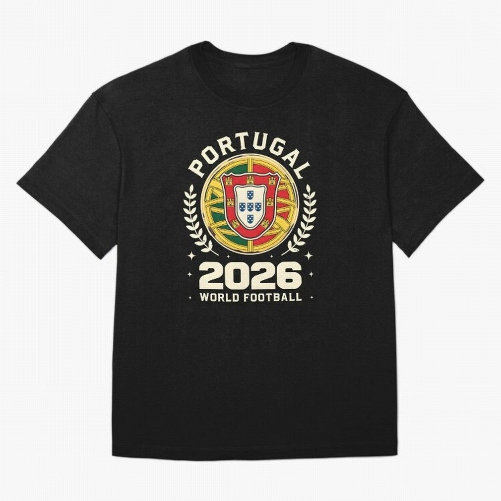 Portugal 2026 World Football Oversized T-Shirt Relive Legendary Nights from FIFA World Cup 2026 USA Canada Mexico Filled with Neymar, Haaland and Cristiano Ronaldo, Portugal Energy, Retro Football Energy, Iconic Rivalries, Trophy Chase Drama and