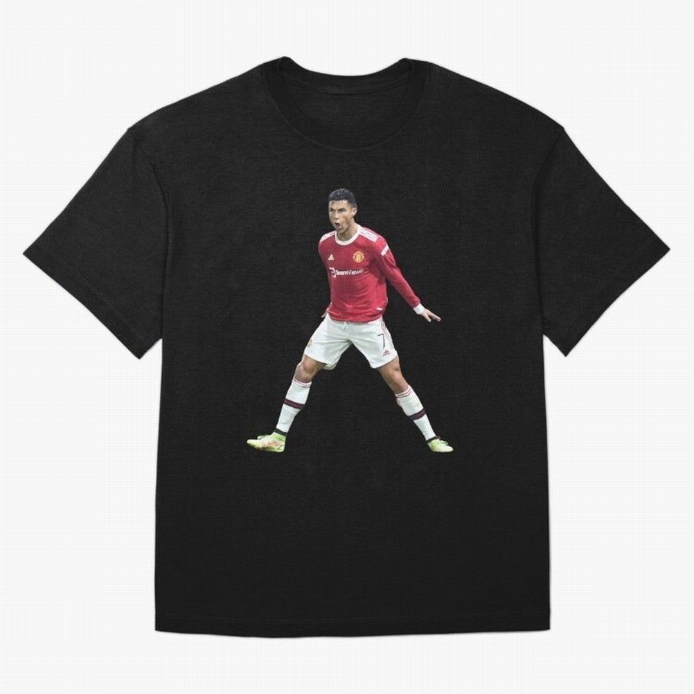 Ronaldo in Flight Oversized T-Shirt Honor Champions and Dreams in the FIFA World Cup 2026 USA Canada Mexico Journey through Messi and Cristiano Ronaldo Highlights, Spain and Netherlands Pride, Champion Mindset, Group Stage Buzz, Knockout Tension