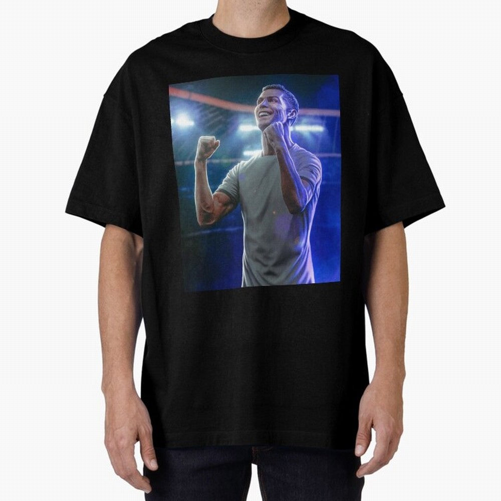 Cristiano Ronaldo Oversized T-Shirt Bring a Champion Mindset to FIFA World Cup 2026 Group Stage for Fans of Haaland and Mbappe and Portugal, Bringing Game Day Rituals, Football Legends, Country Pride and the Road to the Final; Made for Die Hard