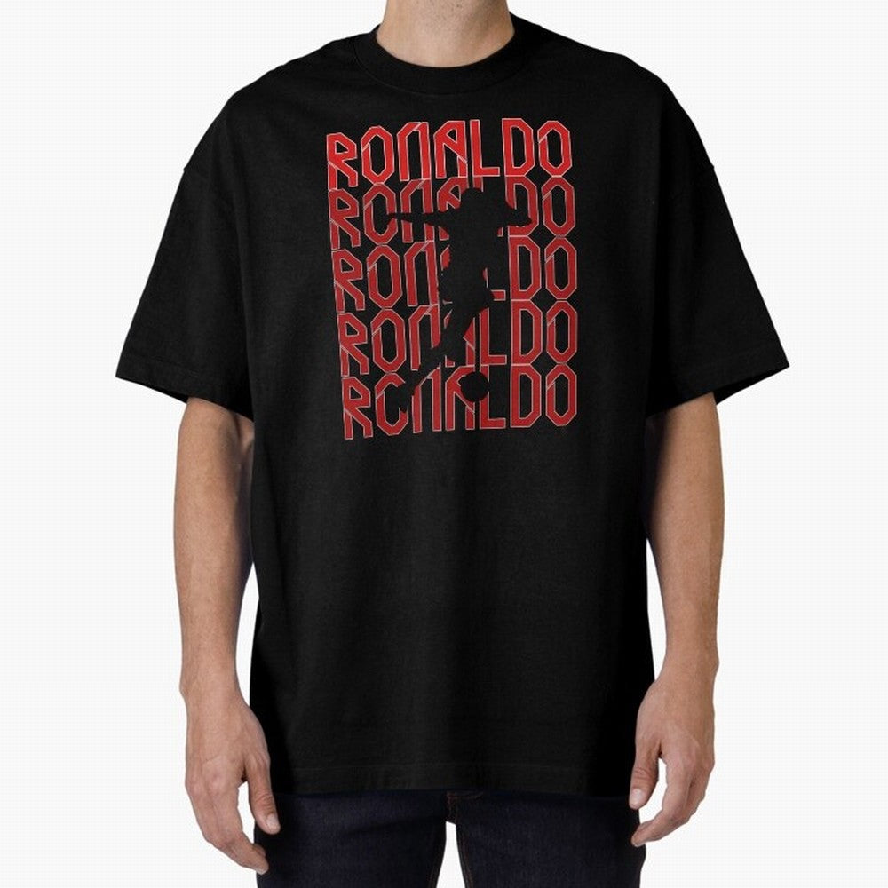 Cristiano Ronaldo Oversized T-Shirt Feel Match Day Hype around FIFA World Cup 2026 Group Stage, Haaland, Portugal, Spain and Germany, Match Day Excitement, Supporter Culture, Golden Goals and Global Football Passion; Made for Collectors Who Enjoy
