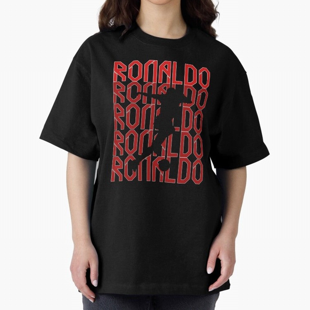 Cristiano Ronaldo Oversized T-Shirt Feel Match Day Hype around FIFA World Cup 2026 Group Stage, Haaland, Portugal, Spain and Germany, Match Day Excitement, Supporter Culture, Golden Goals and Global Football Passion; Made for Collectors Who Enjoy