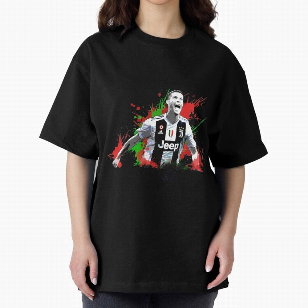 Cristiano Ronaldo Cristiano Ronaldo Oversized T-Shirt Bring a Vintage Feel to FIFA World Cup 2026 USA Canada Mexico for Fans of Neymar, Haaland and Cristiano Ronaldo and Germany, Bringing Stadium Memories, Football Loyalty, International Chants and
