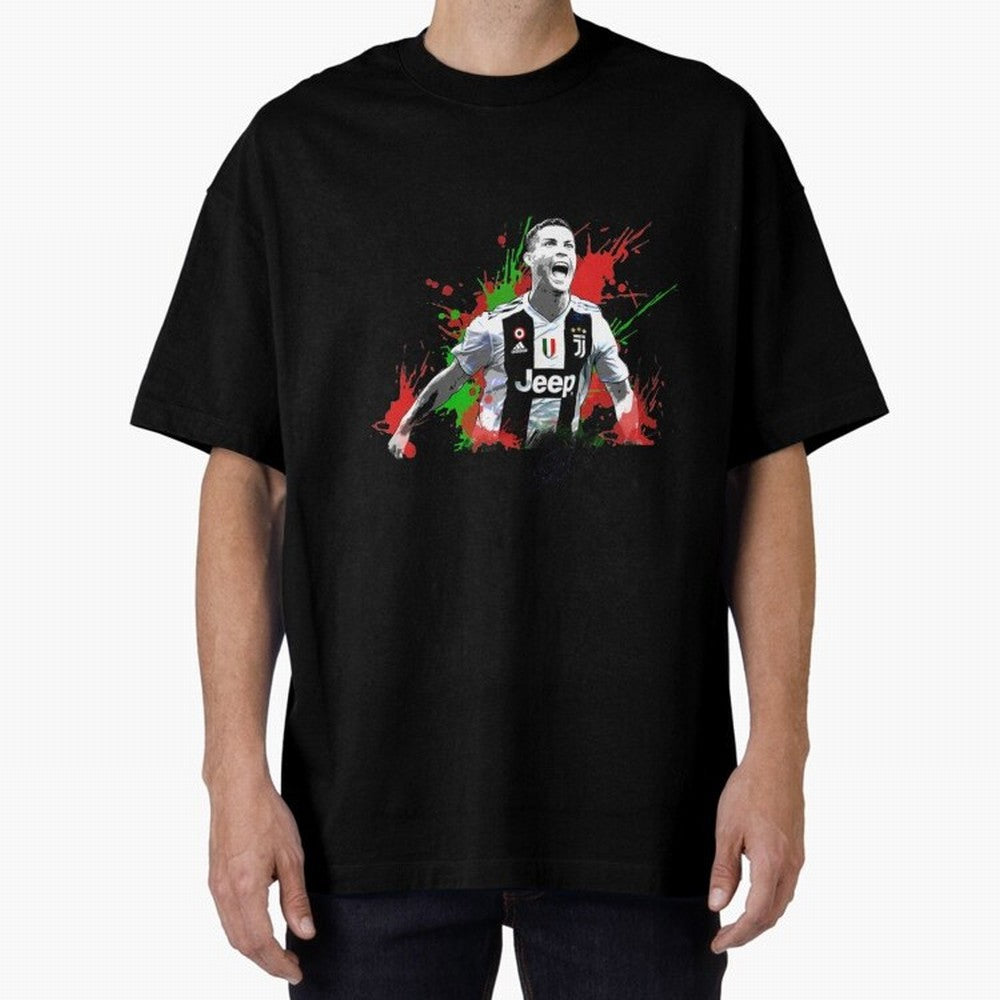 Cristiano Ronaldo Cristiano Ronaldo Oversized T-Shirt Bring a Vintage Feel to FIFA World Cup 2026 USA Canada Mexico for Fans of Neymar, Haaland and Cristiano Ronaldo and Germany, Bringing Stadium Memories, Football Loyalty, International Chants and