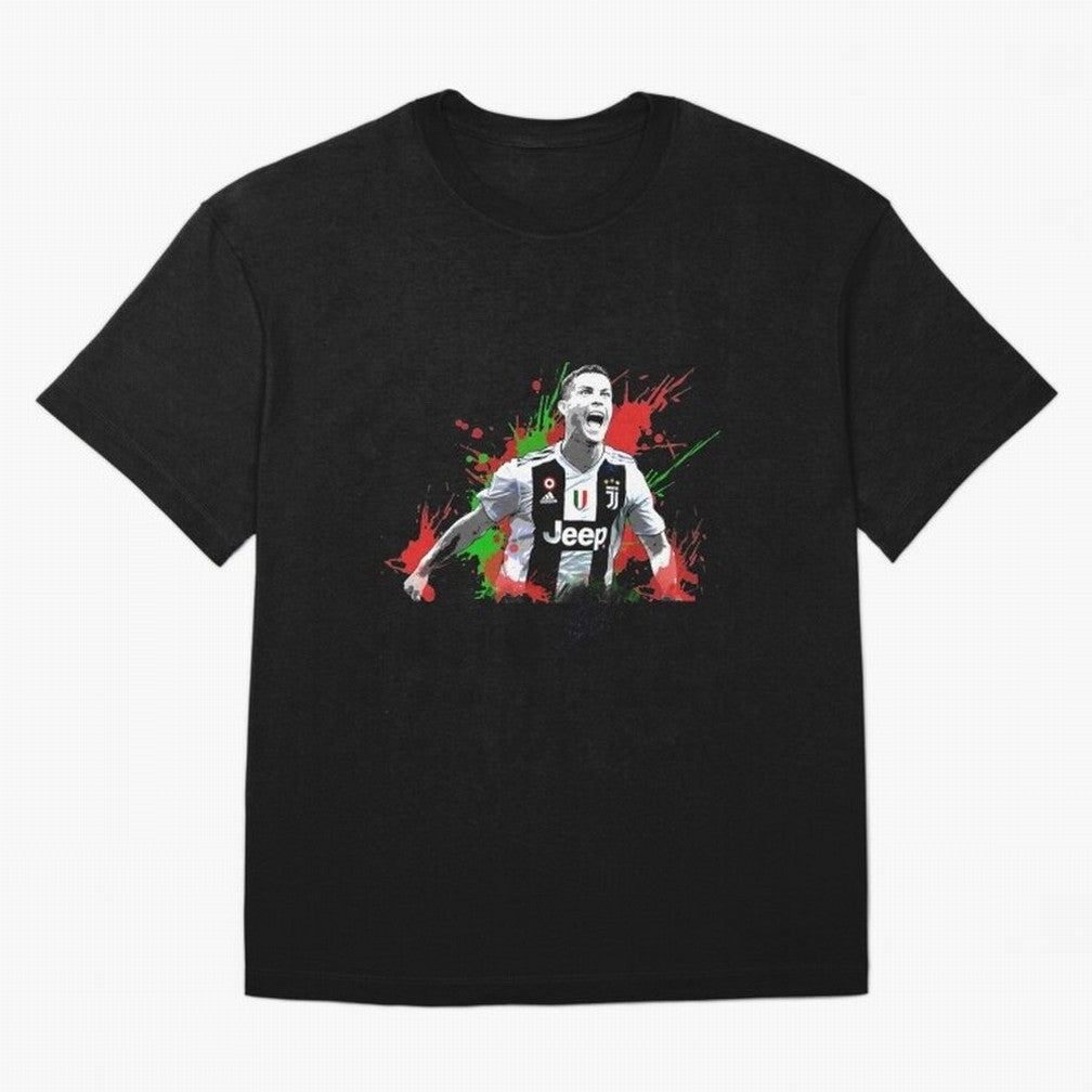 Cristiano Ronaldo Cristiano Ronaldo Oversized T-Shirt Bring a Vintage Feel to FIFA World Cup 2026 USA Canada Mexico for Fans of Neymar, Haaland and Cristiano Ronaldo and Germany, Bringing Stadium Memories, Football Loyalty, International Chants and