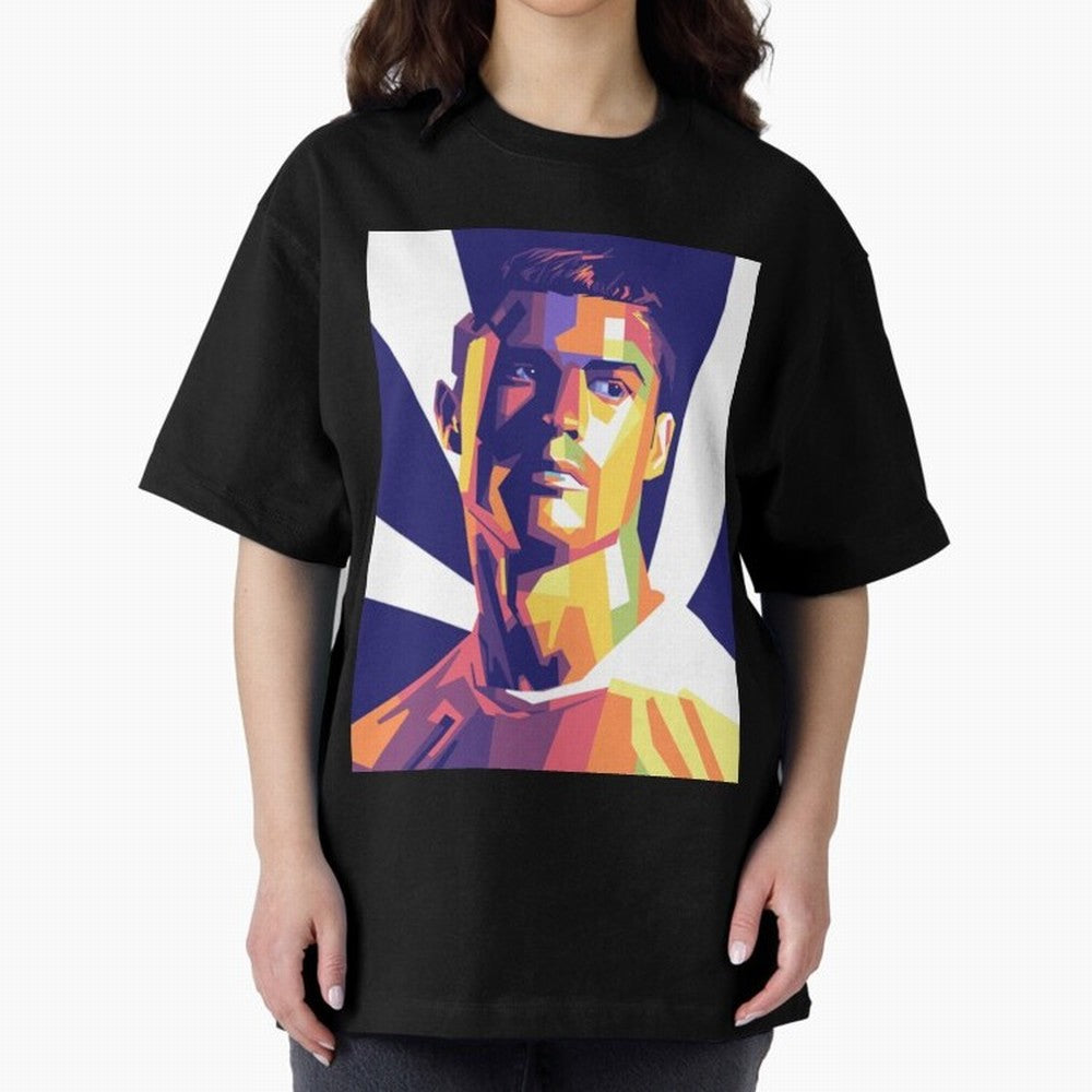 Cristiano Ronaldo cristiano ronaldo Oversized T-Shirt Feel International Energy from FIFA World Cup 2026 USA Canada Mexico for Fans of Cristiano Ronaldo, Haaland and CR7 and Netherlands, Bringing Championship Spirit, Famous Goals, Roaring Crowds