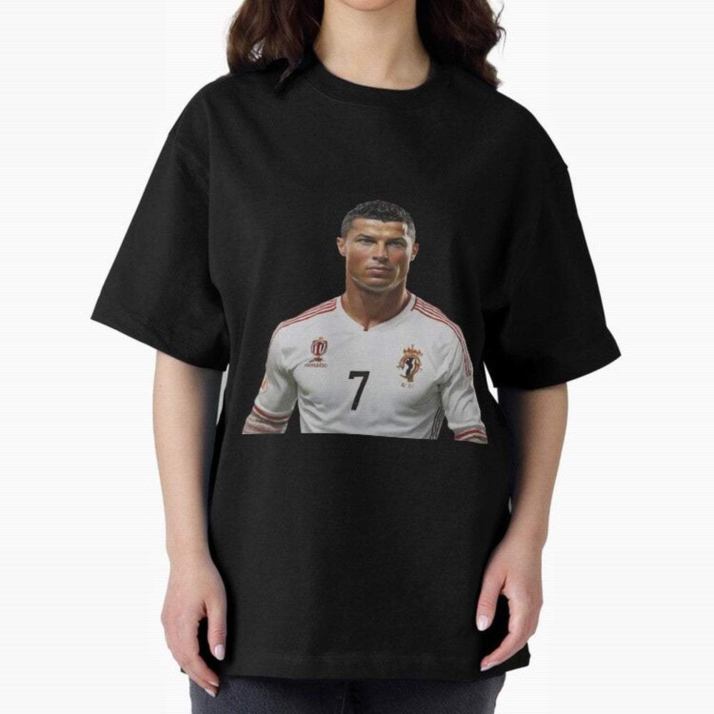 Sticker Ronaldo 2024 Oversized T-Shirt Treasure FIFA World Cup 2026 USA Canada Mexico Built around Neymar, England, France and Netherlands Energy, Stadium Chants, National Pride, Trophy Dreams and Unforgettable Football Memories; Ideal for Fans Who