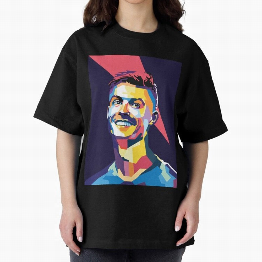 Cristiano Ronaldo Cristiano Ronaldo Oversized T-Shirt Celebrate the Stars of FIFA World Cup 2026 USA Canada Mexico for Fans of Mbappe and Neymar and Portugal, Bringing Worldwide Fan Energy, Dramatic Goals, Stadium Lights and Championship