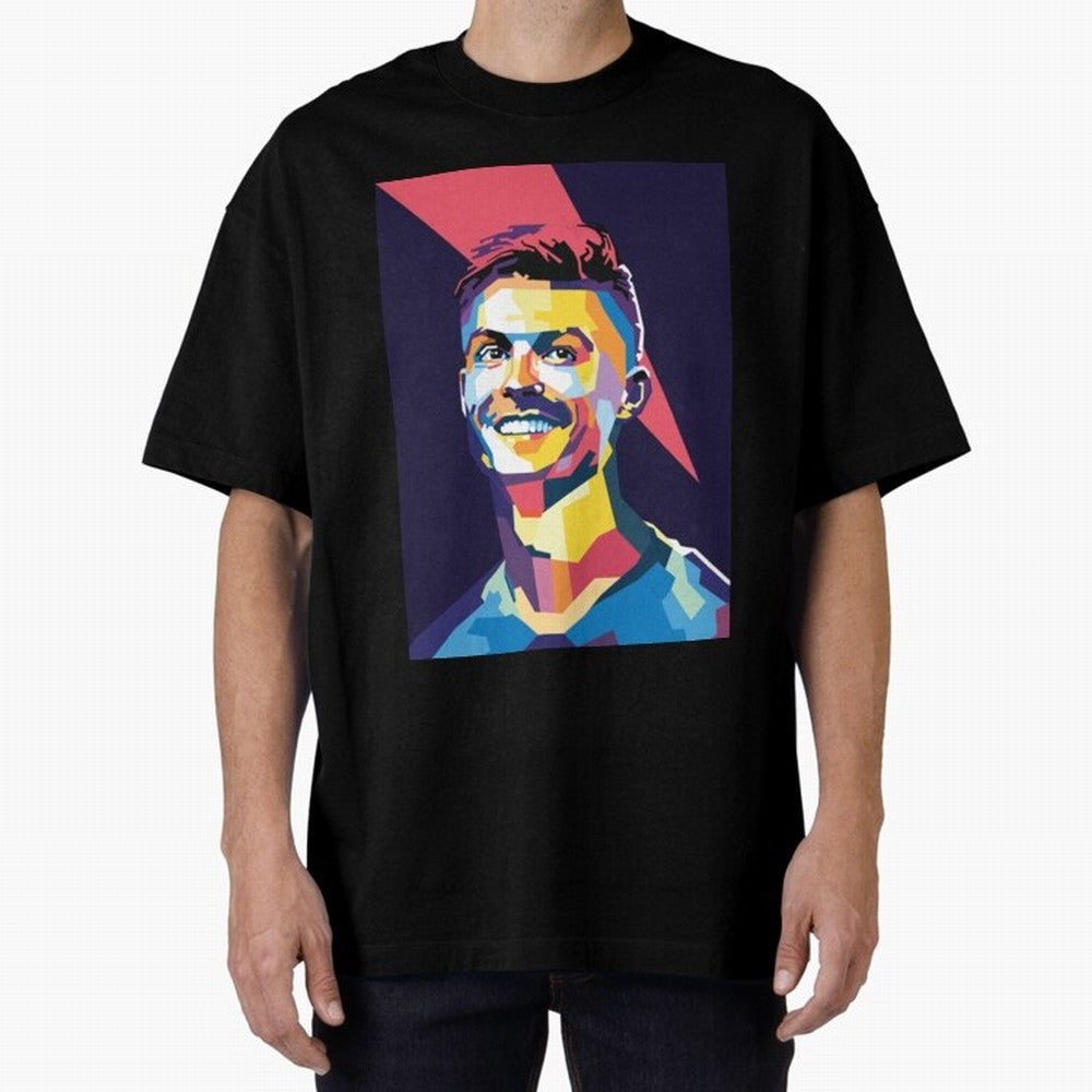 Cristiano Ronaldo Cristiano Ronaldo Oversized T-Shirt Celebrate the Stars of FIFA World Cup 2026 USA Canada Mexico for Fans of Mbappe and Neymar and Portugal, Bringing Worldwide Fan Energy, Dramatic Goals, Stadium Lights and Championship