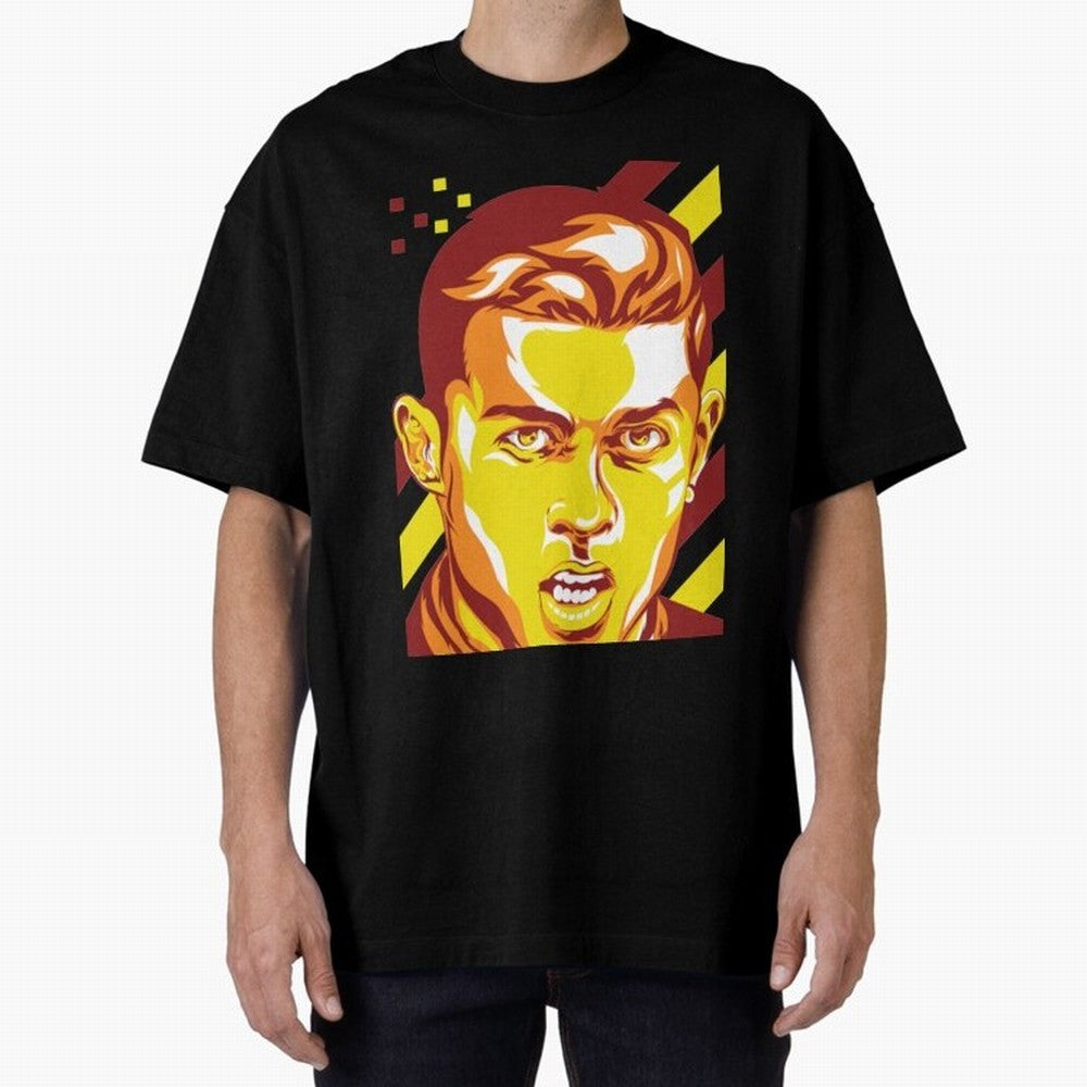 Cristiano Ronaldo Cristiano Ronaldo Oversized T-Shirt Show Support during FIFA World Cup 2026 USA Canada Mexico Spirit, Made for Brazil, Portugal and Argentina, CR7, Goal Celebration Energy, Supporter Heritage, Football Icons and Worldwide