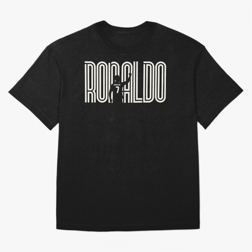 Fan Art - Cristiano Ronaldo (CR7) - Black Edition Oversized T-Shirt Honor FIFA World Cup 2026 USA Canada Mexico Filled with Neymar, Haaland and Cristiano Ronaldo, England and Germany Energy, Goal Celebration Energy, Supporter Heritage, Football