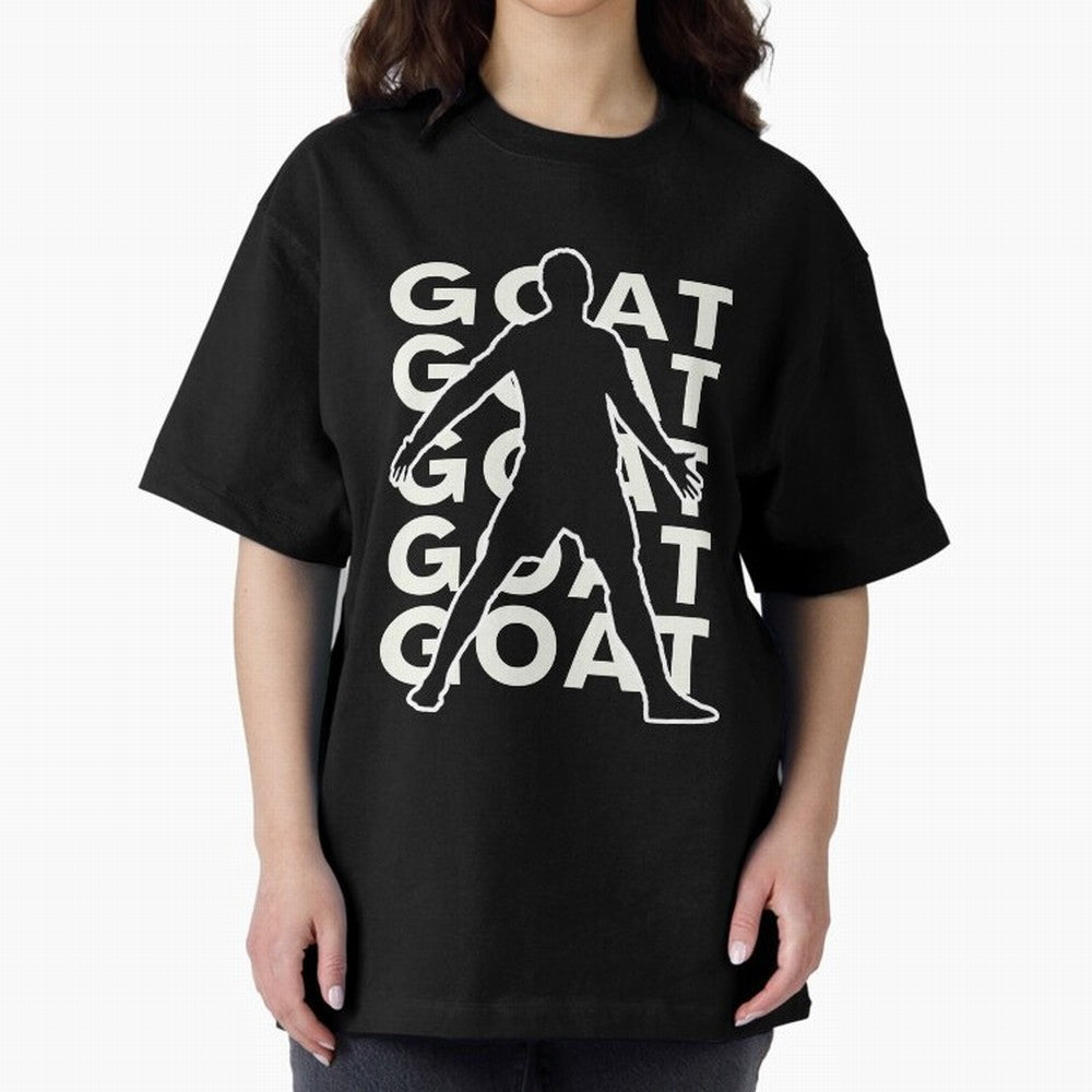 Cristiano Ronaldo the goat CR7 Oversized T-Shirt Make Every Kick Count in FIFA World Cup 2026 Made for Haaland, France Energy, Classic Soccer Heritage, Championship Pressure, Fan Loyalty and International Pride; Ideal for Passionate Fans Who Love