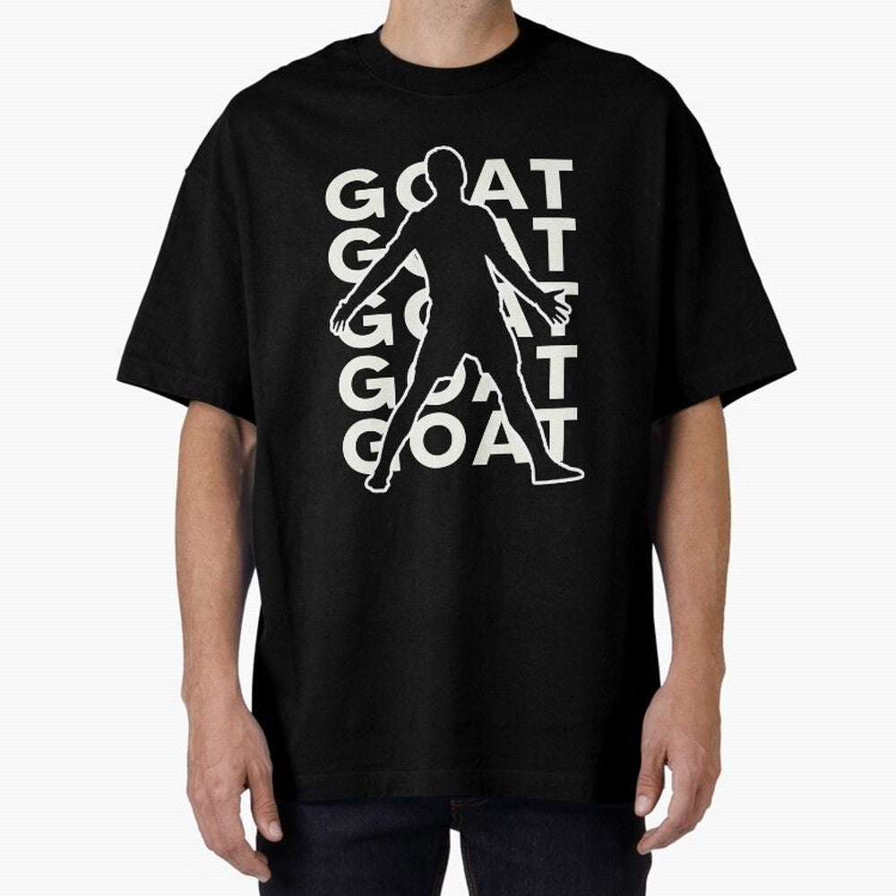 Cristiano Ronaldo the goat CR7 Oversized T-Shirt Make Every Kick Count in FIFA World Cup 2026 Made for Haaland, France Energy, Classic Soccer Heritage, Championship Pressure, Fan Loyalty and International Pride; Ideal for Passionate Fans Who Love