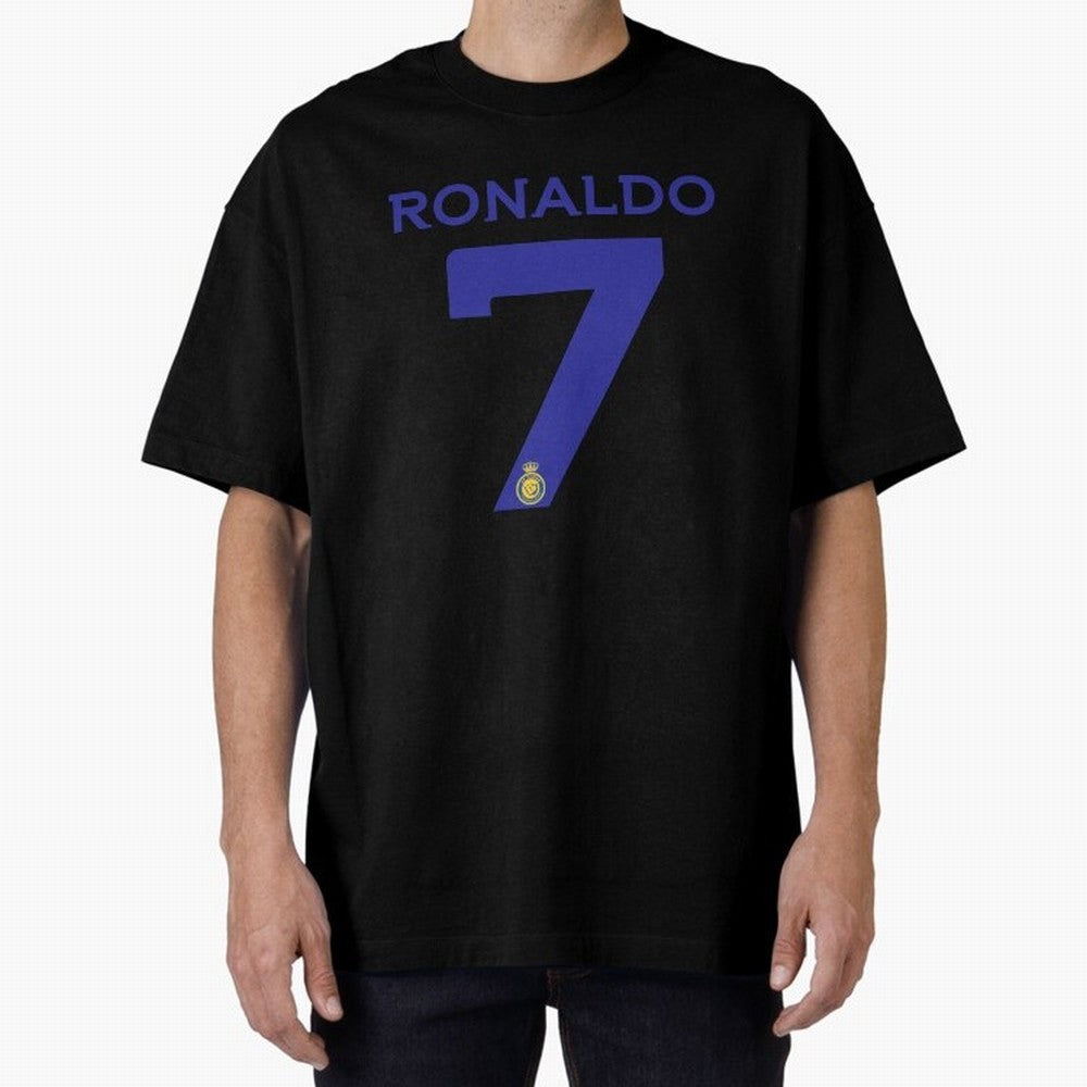 Ronaldo 7 Al-Nassr Football Club - Oversized T-Shirt Fuel Your Fan Pride for FIFA World Cup 2026 Group Stage Highlighting Messi and Cristiano Ronaldo, Portugal Energy, Football Passion, Legendary Performances, Festival Vibes and Supporter