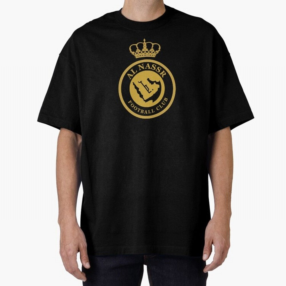 Al-Nassr Football Club - Oversized T-Shirt Relive Legendary Nights from the FIFA World Cup 2026 USA Canada Mexico Journey through Messi, CR7 and Mbappe Highlights, Brazil Pride, Worldwide Fan Energy, Dramatic Goals, Stadium Lights and Championship