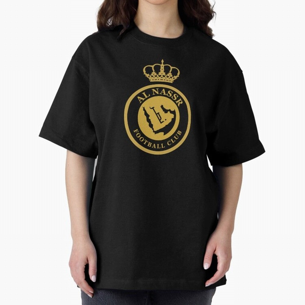 Al-Nassr Football Club - Oversized T-Shirt Relive Legendary Nights from the FIFA World Cup 2026 USA Canada Mexico Journey through Messi, CR7 and Mbappe Highlights, Brazil Pride, Worldwide Fan Energy, Dramatic Goals, Stadium Lights and Championship