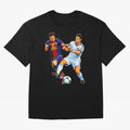 2 GOATS Oversized T-Shirt Bring Match Day Fire to FIFA World Cup 2026 Connected to Haaland, France and Portugal Energy, Fan Favorite Moments, National Team Passion, Big Match Drama and Soccer History; Made for Die Hard Supporters, Soccer Lovers,