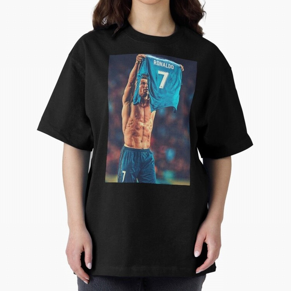 Cristiano Ronaldo Siu Goat,Ronaldo Gifts, Ronaldo Best Selling , Ronaldo Top Items Oversized T-Shirt Wear the Spirit of Match Day Hype around FIFA World Cup 2026 Group Stage, Messi and Cristiano Ronaldo, England, France and Netherlands, Game Day