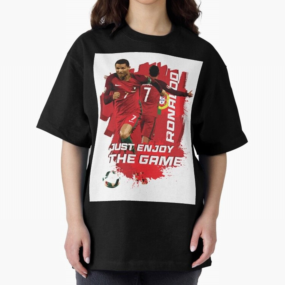 Cristiano Ronaldo Oversized T-Shirt Celebrate the Stars of FIFA World Cup 2026 Group Stage Spirit, Driven by Netherlands, CR7, Tournament Hype, Historic Matchups, Family Viewing Parties and Global Sports Pride; Great for Supporters Who Love