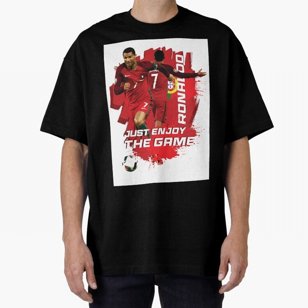 Cristiano Ronaldo Oversized T-Shirt Celebrate the Stars of FIFA World Cup 2026 Group Stage Spirit, Driven by Netherlands, CR7, Tournament Hype, Historic Matchups, Family Viewing Parties and Global Sports Pride; Great for Supporters Who Love
