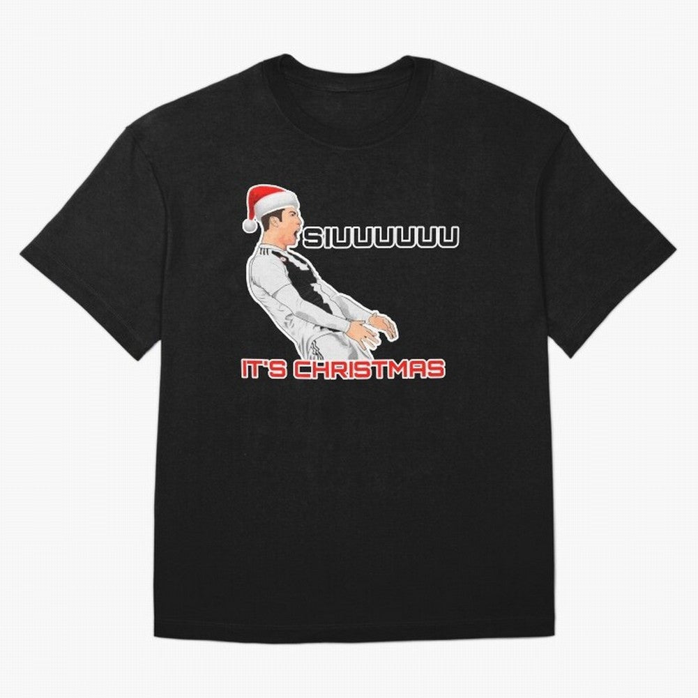 Siuuuuuu CR7 Christmas funny Oversized T-Shirt Enjoy the Biggest Football Party of Global Football Passion for FIFA World Cup 2026 Group Stage, Centered on Messi and Cristiano Ronaldo, England, Match Day Excitement, Supporter Culture, Golden Goals