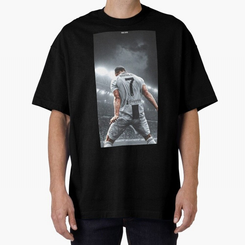 Cristiano Ronaldo Fantastic Oversized T-Shirt Celebrate Soccer Greatness during FIFA World Cup 2026 Featuring Neymar, Brazil, Portugal and Argentina Energy, Global Supporter Spirit, Legendary Goals, National Colors and Tournament Celebration; Made