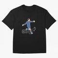 Cristiano Ronaldo - GOAT Oversized T-Shirt Stand with FIFA World Cup 2026 USA Canada Mexico Spirit, Highlighting England, Neymar, Haaland and Cristiano Ronaldo, Retro Football Energy, Iconic Rivalries, Trophy Chase Drama and Stadium Atmosphere;