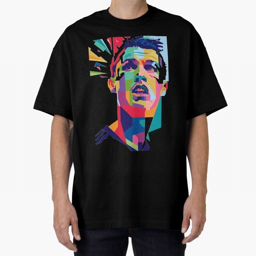CR7 Sketch Oversized T-Shirt Share Match Day Hype around FIFA World Cup 2026 Group Stage, Messi, CR7 and Mbappe, Brazil, Portugal and Argentina, Champion Mindset, Group Stage Buzz, Knockout Tension and Passionate Fan Culture; Perfect for People Who