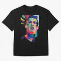 CR7 Sketch Oversized T-Shirt Share Match Day Hype around FIFA World Cup 2026 Group Stage, Messi, CR7 and Mbappe, Brazil, Portugal and Argentina, Champion Mindset, Group Stage Buzz, Knockout Tension and Passionate Fan Culture; Perfect for People Who