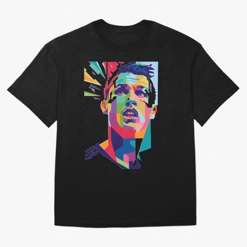CR7 Sketch Oversized T-Shirt Share Match Day Hype around FIFA World Cup 2026 Group Stage, Messi, CR7 and Mbappe, Brazil, Portugal and Argentina, Champion Mindset, Group Stage Buzz, Knockout Tension and Passionate Fan Culture; Perfect for People Who