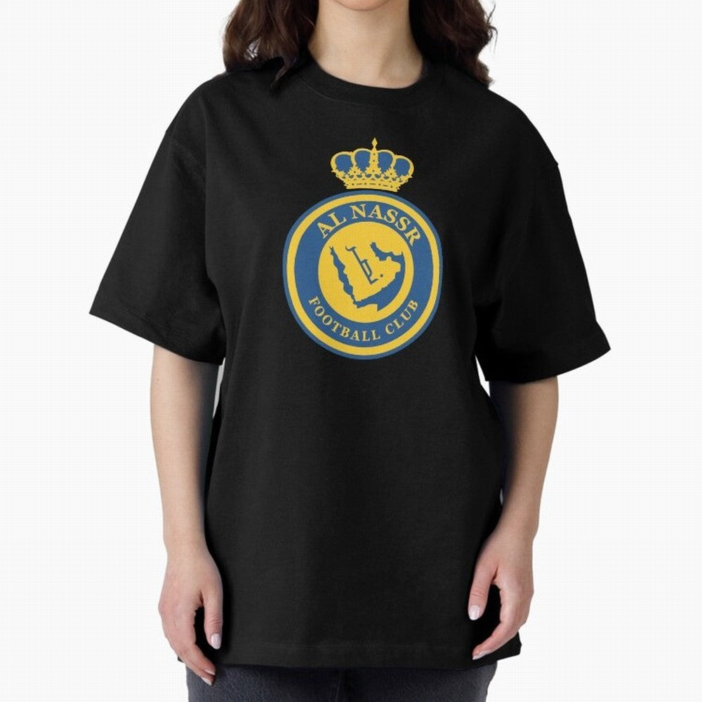 Al-Nassr Football Club - Oversized T-Shirt Celebrate Rivalries and Pride in Match Day Hype around FIFA World Cup 2026, Haaland, Spain and Netherlands, Football Passion, Legendary Performances, Festival Vibes and Supporter Community; Made for